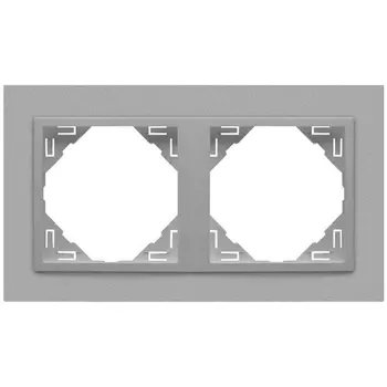 Рамка 2-постовая Efapel Logus 90 Animato алюминий 90920 TAA