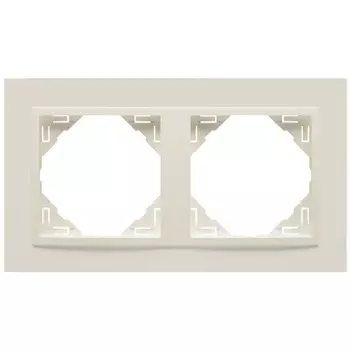 Рамка 2-постовая Efapel Logus 90 Animato жемчуг/жемчуг 90920 TPP