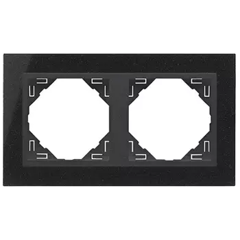 Рамка 2-постовая Efapel Logus 90 Petra натуральный гранит/серый 90920 TGS