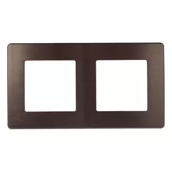 Рамка 2-постовая ЭРА 12 сатин бронза 12-5102-13 Б0052516
