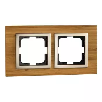 Рамка 2-постовая Mono Electric Style бамбук 107-530000-161