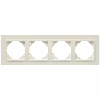 Рамка 4-постовая Efapel Logus 90 Animato бежевый/бежевый 90940 TMM