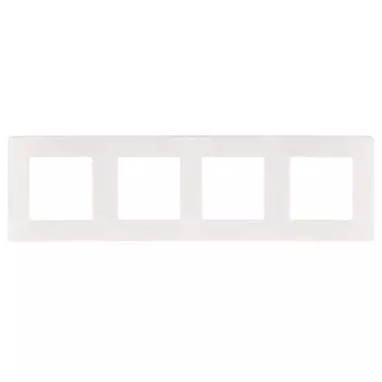 Рамка 4-постовая ЭРА 12 сатин белый 12-5104-01 Б0052529