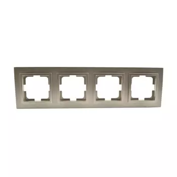 Рамка 4-постовая Mono Electric Despina титан 102-220000-163
