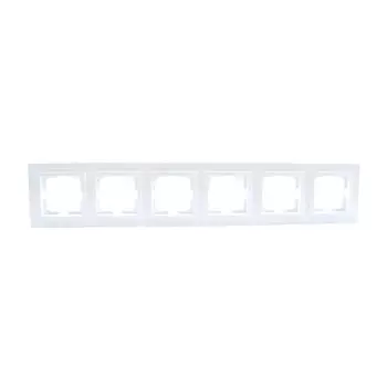 Рамка 6-постовая Mono Electric Despina белый 102-190000-166