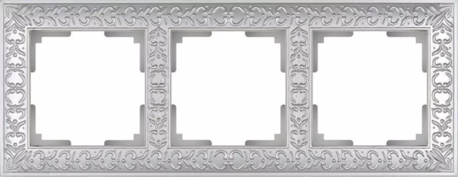 Рамка Antik на 3 поста жемчужный WL07-Frame-03 4690389063510