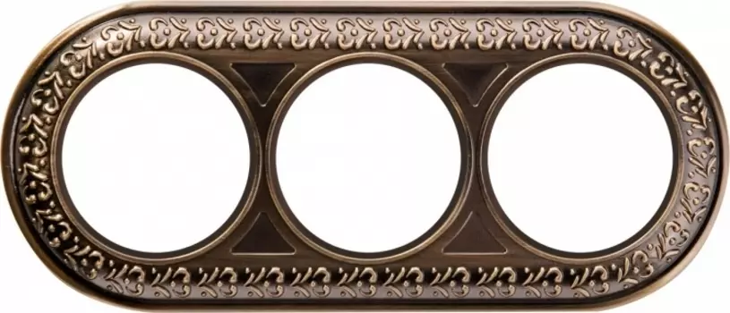 Рамка Antik Runda на 3 поста бронза WL70-frame-03 4690389106545