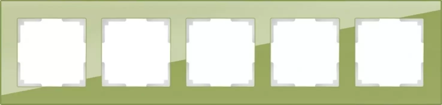 Рамка Favorit на 5 постов фисташковый WL01-Frame-05 4690389098697