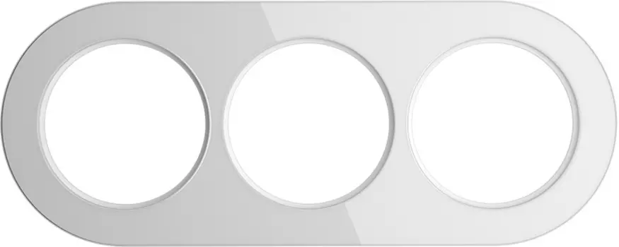 Рамка Favorit Runda на 3 поста белый WL21-Frame-01 4690389141980