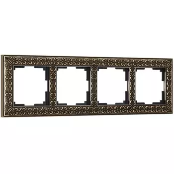 Рамка на 4 поста Werkel бронза W0041512 4690389158759