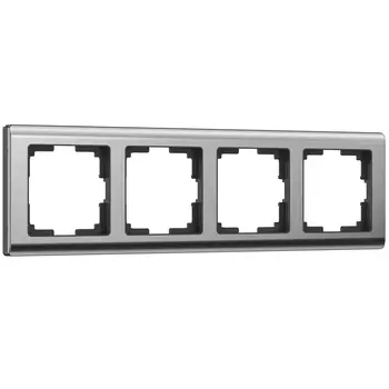 Рамка на 4 поста Werkel Metallic глянцевый никель W0041602 4690389159046