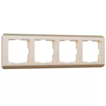 Рамка на 4 поста Werkel Stream шампань W0042111 4690389162497