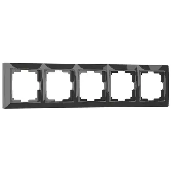 Рамка на 5 постов Werkel Snabb basic серо-коричневый W0052007 4690389161483