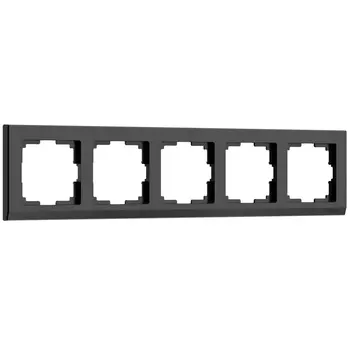 Рамка на 5 постов Werkel Stark черный W0051808 4690389161957