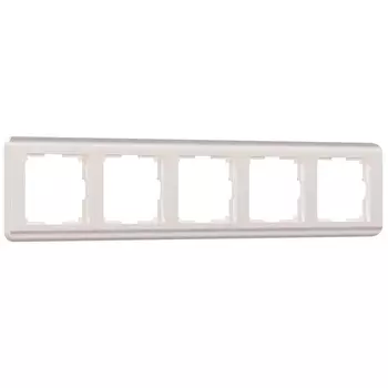 Рамка на 5 постов Werkel Stream перламутровый W0052113 4690389162534