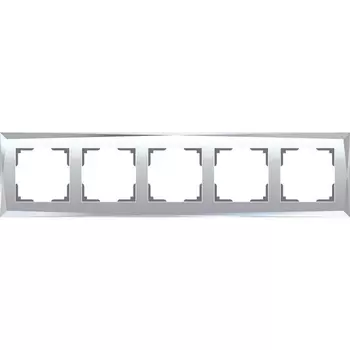 Рамка на 5 постов зеркальная Werkel W0051220 4690389158896