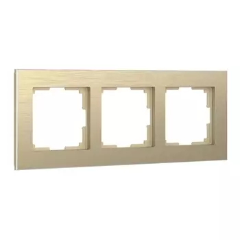 Рамка Werkel Aluminium на 3 поста шампань алюминий W0021711 4690389158155