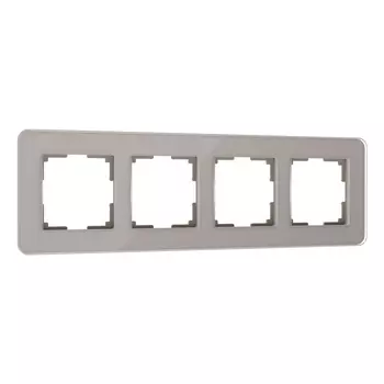 Рамка Werkel Elite на 4 поста дымчатый W0042417 4690389180798