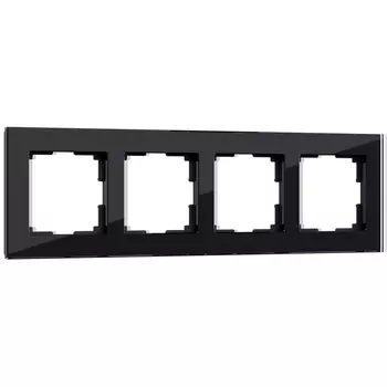 Рамка Werkel Favorit на 4 поста черный W0041108 4690389159954