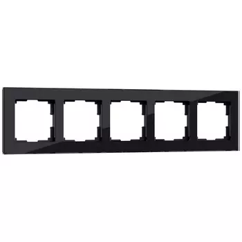 Рамка Werkel Favorit на 5 постов черный W0051108 4690389160110