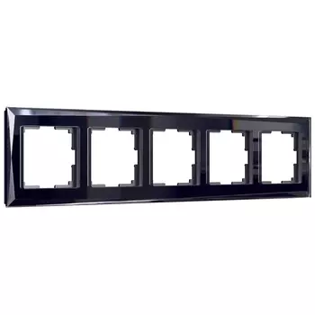 Рамка Werkel на 5 постов Diamant черный W0051208 4690389158872