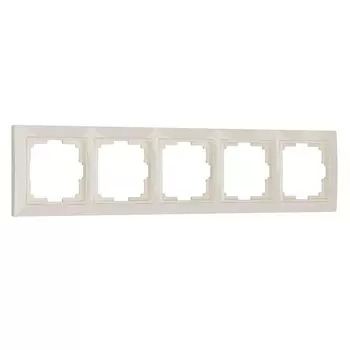 Рамка Werkel Snabb Basic на 5 постов слоновая кость W0052003 4690389161469