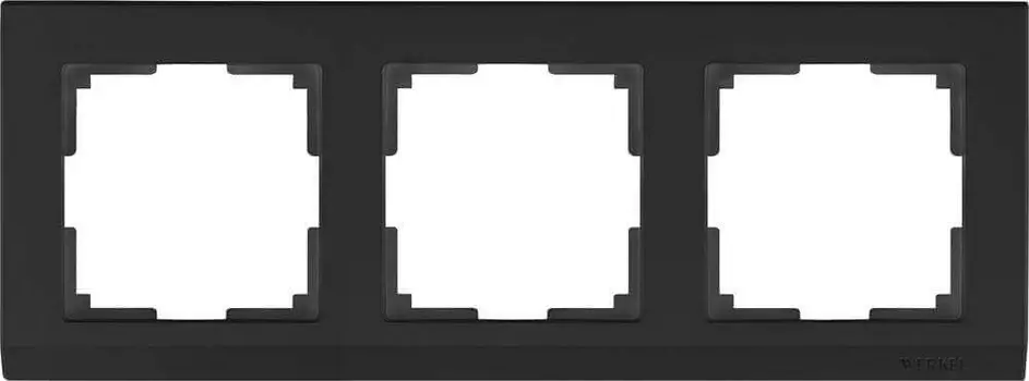 Рамка Werkel Stark на 3 поста черный W0031808 4690389161872