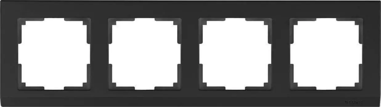 Рамка Werkel Stark на 4 поста черный W0041808 4690389161919