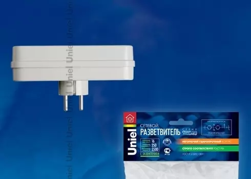 Разветвитель сетевой (06706) 3гн с/з Uniel Стандарт S-GES3-16P