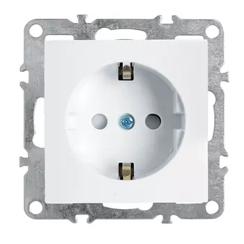 Розетка Feron Stekker Эрна c/з 16A 250V с защитной шторкой белый PST16-9110-01 39317 /39317