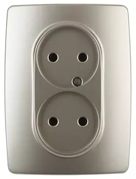 Розетка ЭРА 12 2x2P 16A 250V 12-2107-04