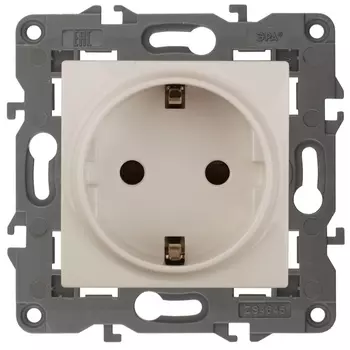Розетка ЭРА Elegance 2P E Schuko 16A 250V 14-2101-02