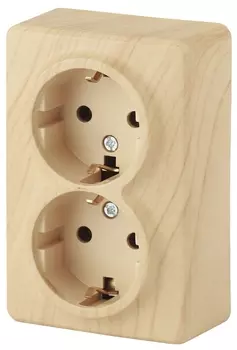 Розетка ЭРА Эксперт 2х2P E Schuko 16A 250V 11-2205-11