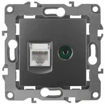 Розетка комбинированная RJ45+TV ЭРА 12 12-3110-12