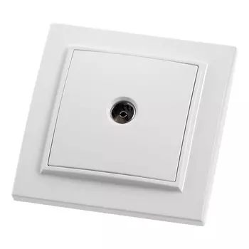 Розетка телевизионная Feron Stekker Эрна белый PST00900801 39048 /39048