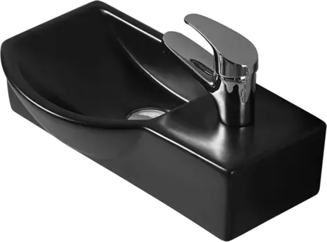 Рукомойник Weltwasser WW Aisbach 7940 MT-BL R матовый черный 10000008689