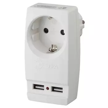 Сетевой разветвитель ЭРА SP-1e-USB-W