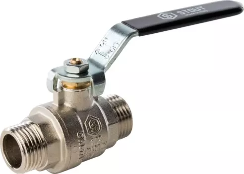 Шаровый кран Stout SVB-0005 1/2 нар-нар, полнопроходной, ручка рычаг SVB-0005-000015
