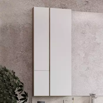 Шкаф Акватон Мишель 43 дуб эндгрейн/белый 1A244203MIX40