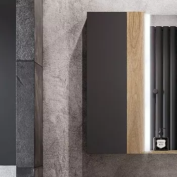 Шкаф Акватон Терра 24 дуб кантри/антрацит 1A247403TEKA0