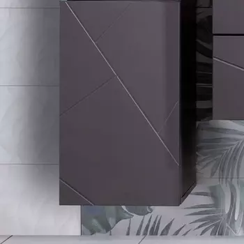 Шкаф Бриклаер Кристалл 60 софт графит 4627125414619