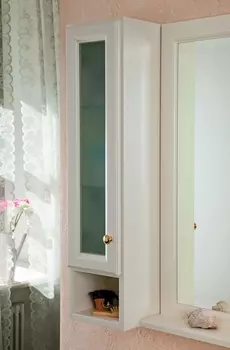 Шкаф La Beaute Classic Michel слоновая кость матовый, матовое стекло, золото L SMI24AVO.Sx.O.OR