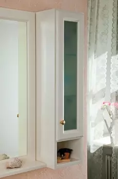 Шкаф La Beaute Classic Michel слоновая кость матовый, матовое стекло, золото R SMI24AVO.Dx.O.OR