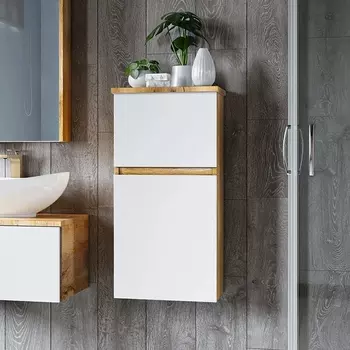 Шкаф Misty Ива 40 универсальный белый, каштан П-Ива05040-01