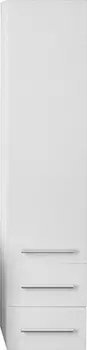 Шкаф-пенал 1MarKa Соната 35П с 1 дверцей и 2 ящиками, белый глянец У23256
