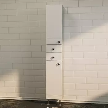 Шкаф-пенал 1MarKa Story 29Н L, белый глянец У99311