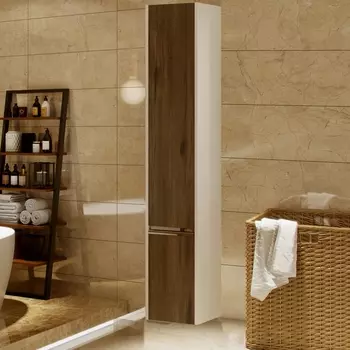 Шкаф-пенал Акватон Капри 30 L, таксония темная, подвесной 1A230503KPDBL