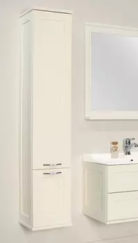 Шкаф-пенал Акватон Леон дуб белый 1A186503LBPS0