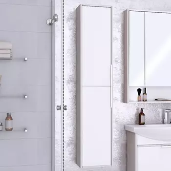 Шкаф-пенал Акватон Рико белый, ясень фабрик 1A216603RIB90