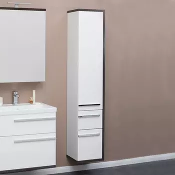 Шкаф-пенал Aquanet Фостер 35 белый, эвкалипт мистери 202062